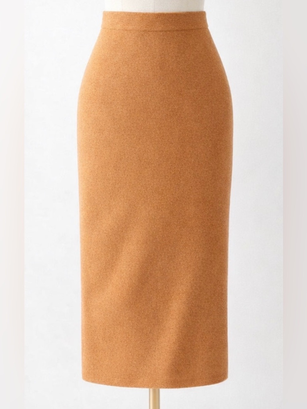 Aritzia Babaton Wool Blend Midi Skirt – Camel – Size S